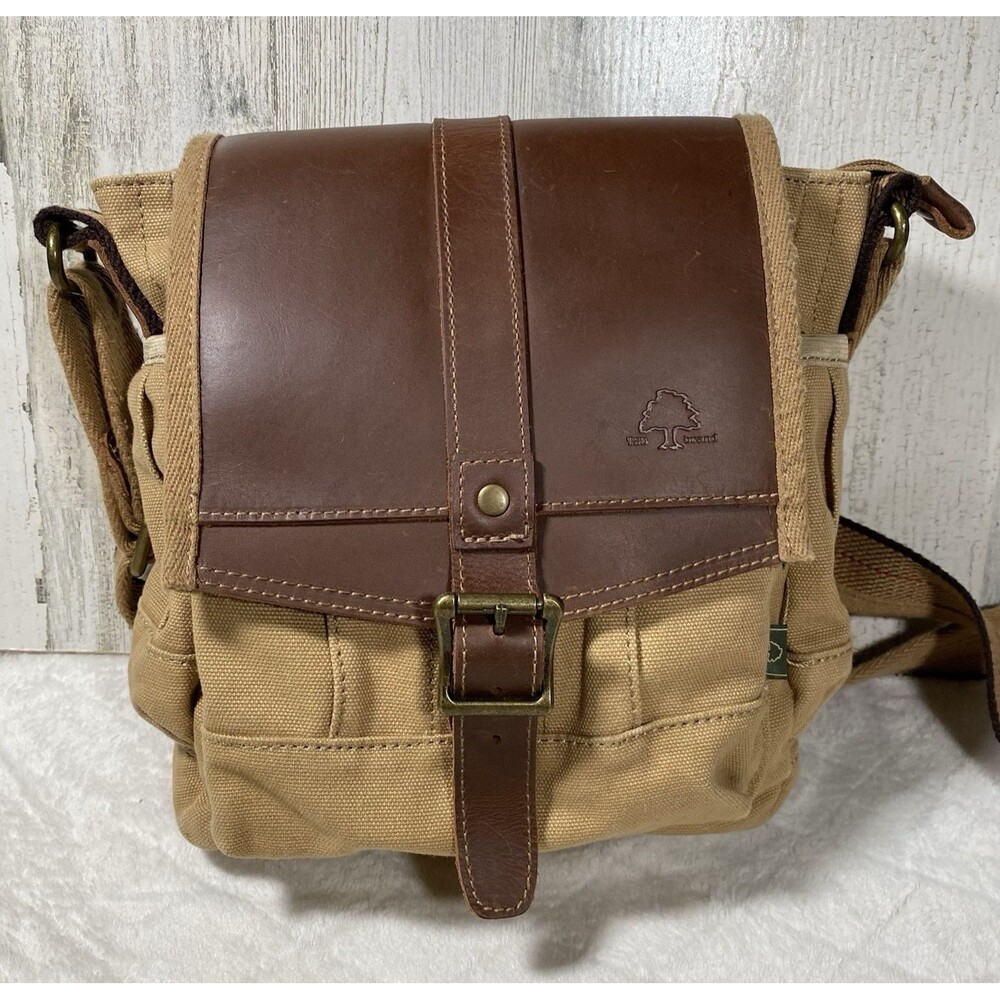 TSD Brand Turtle Ridge Messenger Bag Canvas Leather GorpCore Hiking Minimalist
